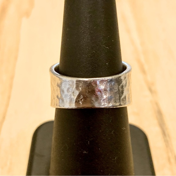 Silpada Hammered Freshwater Pearl Ring R0898 Retired size 7 - Picture 12 of 15